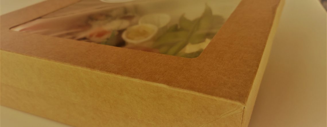 nouvelles lunch box restaurant japonais kyo - emballage biodégradable