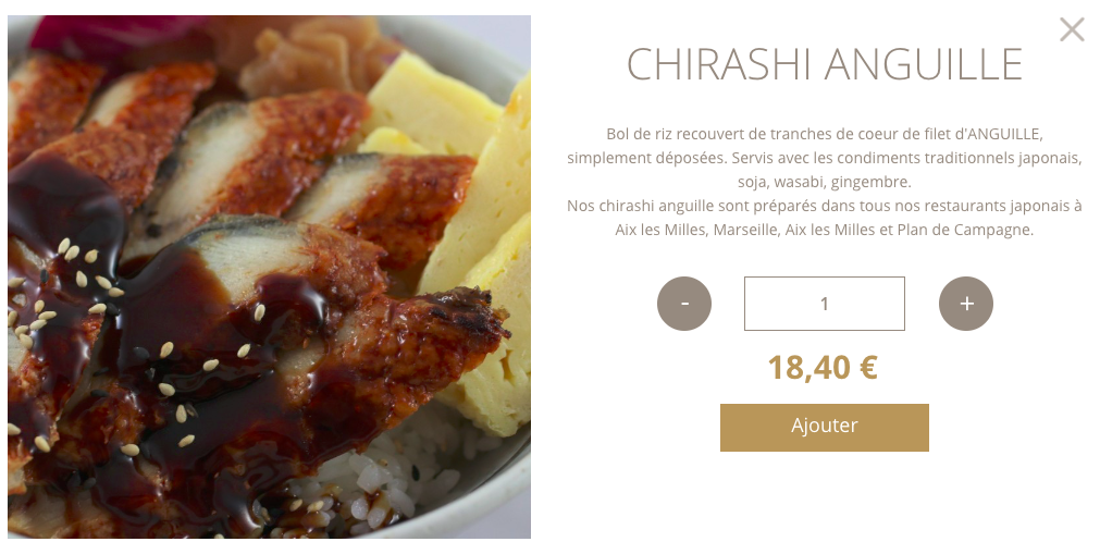 chirashi anguille aix en provence