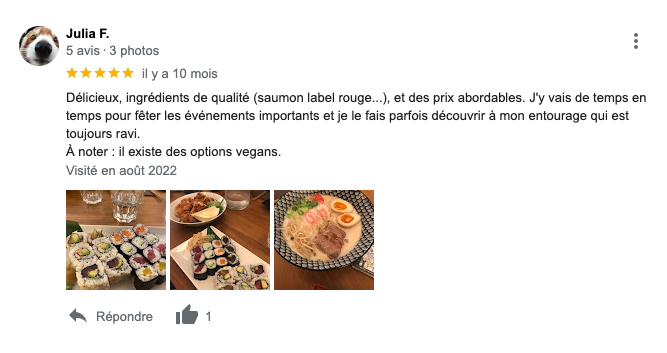 avis kyo sushi marseille thé japonais