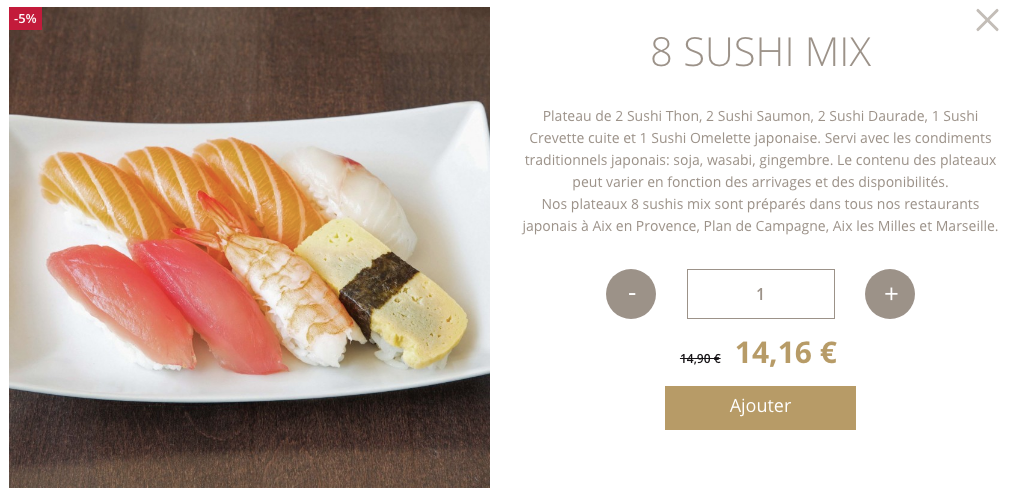 sushi à Marseille