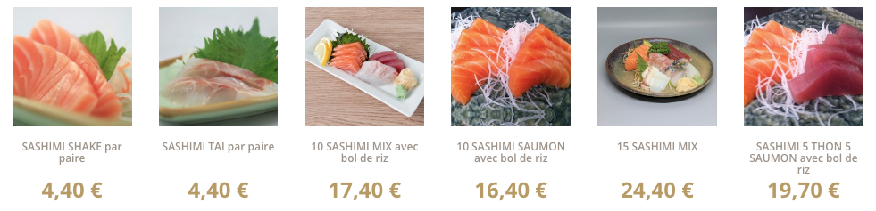 Livraison sushis Aix Sashimis