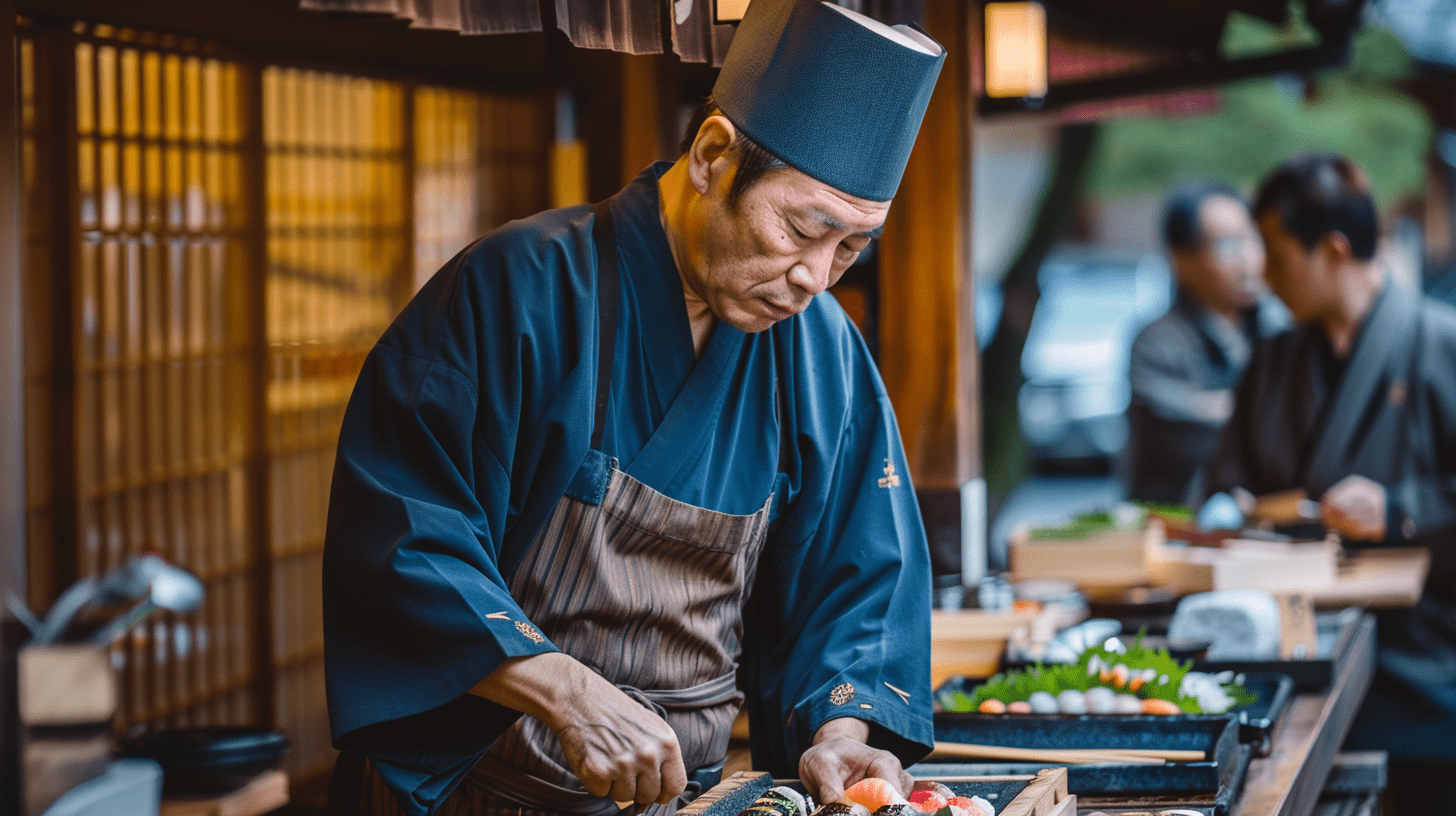 La naissance du sushi japonais